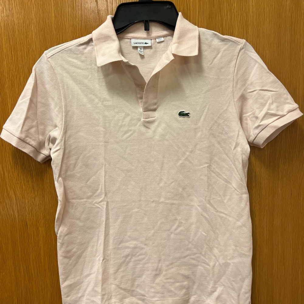 Lacoste Kids’ regular fit petit pique polo size 16